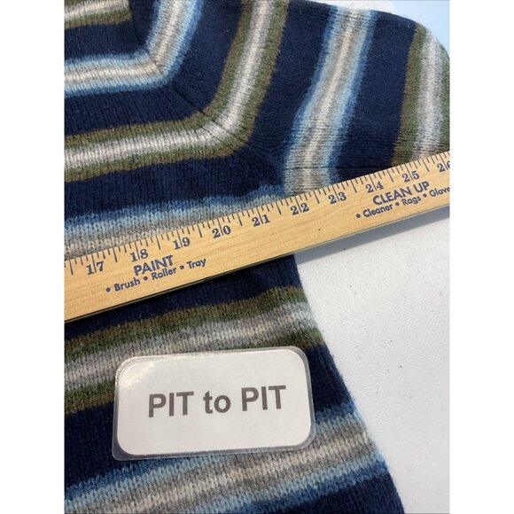 VTG J. Crew Sweater Men's S‎ Oarsman Striped Wool Grunge  90s Y2K Prep Ivy - Picture 7 of 9